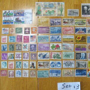 Lot Of 100 Assorted U.S. Stamps mostly from 1950 through 1981.
